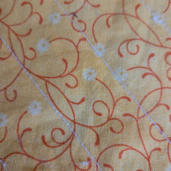 Grandma's Practical 2 Layer Ovenmitts with matching finger mitts, yellow w flowe - Picture 3 of 8